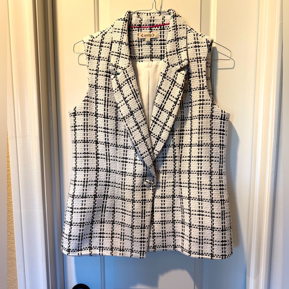 Nanette Tweed Suit Vest, L